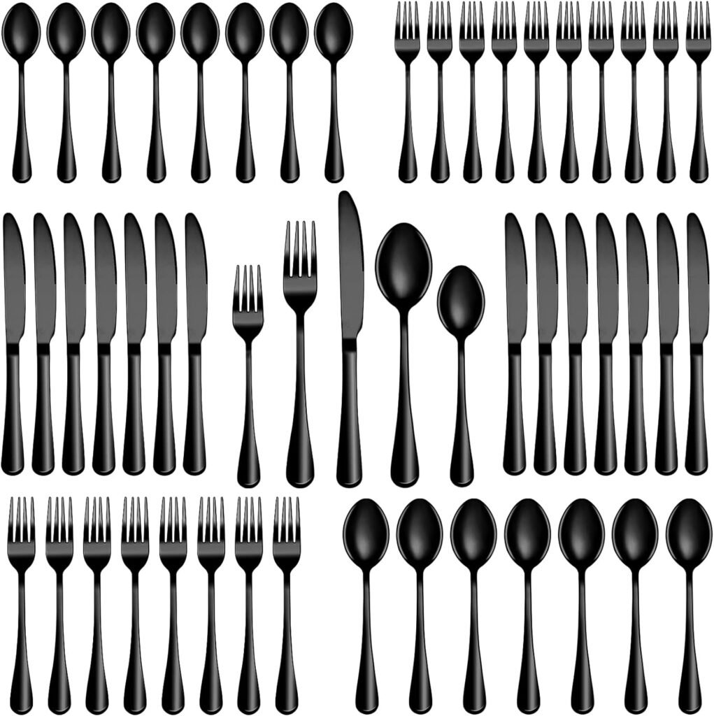 30 Piece Silverware Set Service for 6,Premium Stainless Steel Mirror Polished Cutlery Utensil Set,Durable Home Kitchen Eating Tableware Set,Include Fork Knife Spoon Set,Dishwasher Safe