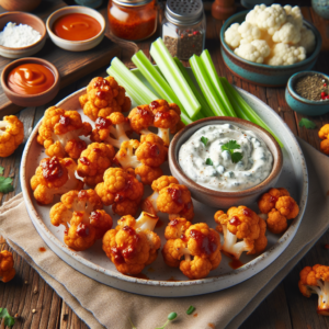 baked buffalo cauliflower bites recipe 1