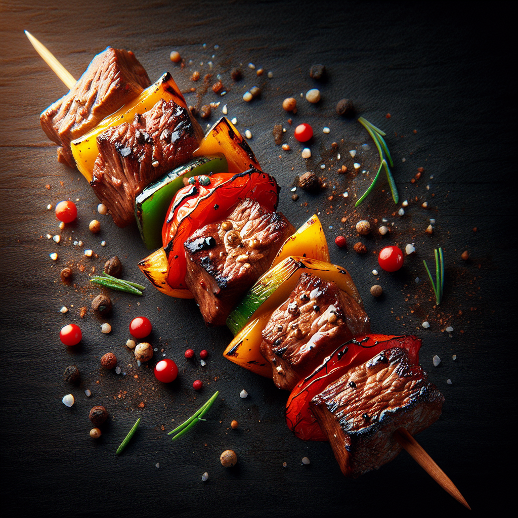 Beef And Vegetable Skewers Recipe