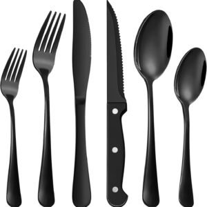 black silverware set review