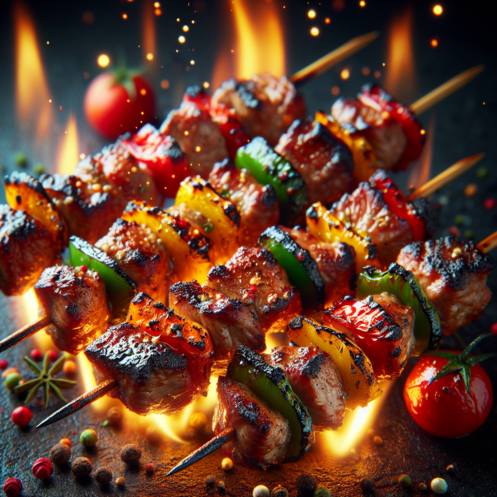 Grilled Cajun Pork Skewers Recipe