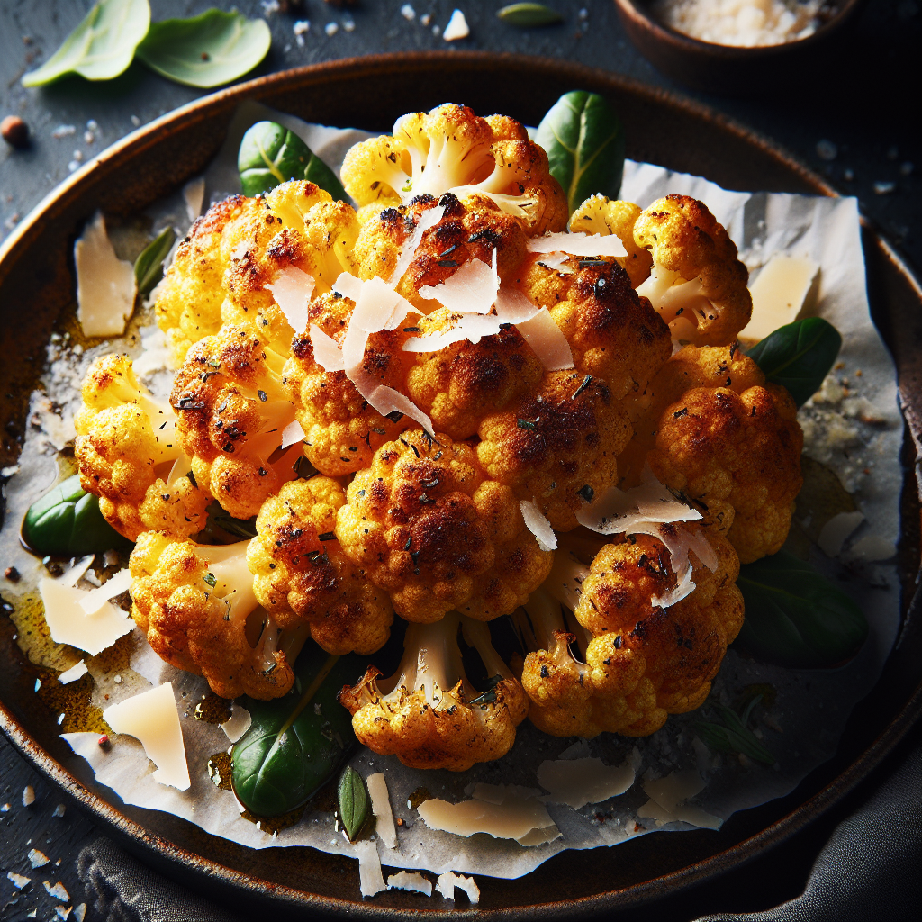 Roasted Cauliflower With Parmesan Recipe