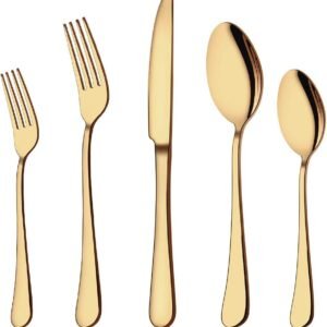 aisoso gold silverware set review