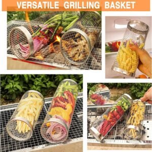 bbq rolling grilling basket review