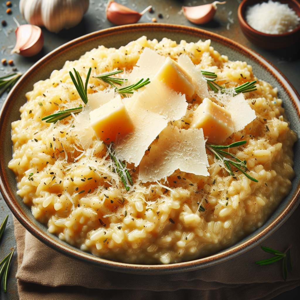 Creamy Garlic Parmesan Risotto Recipe