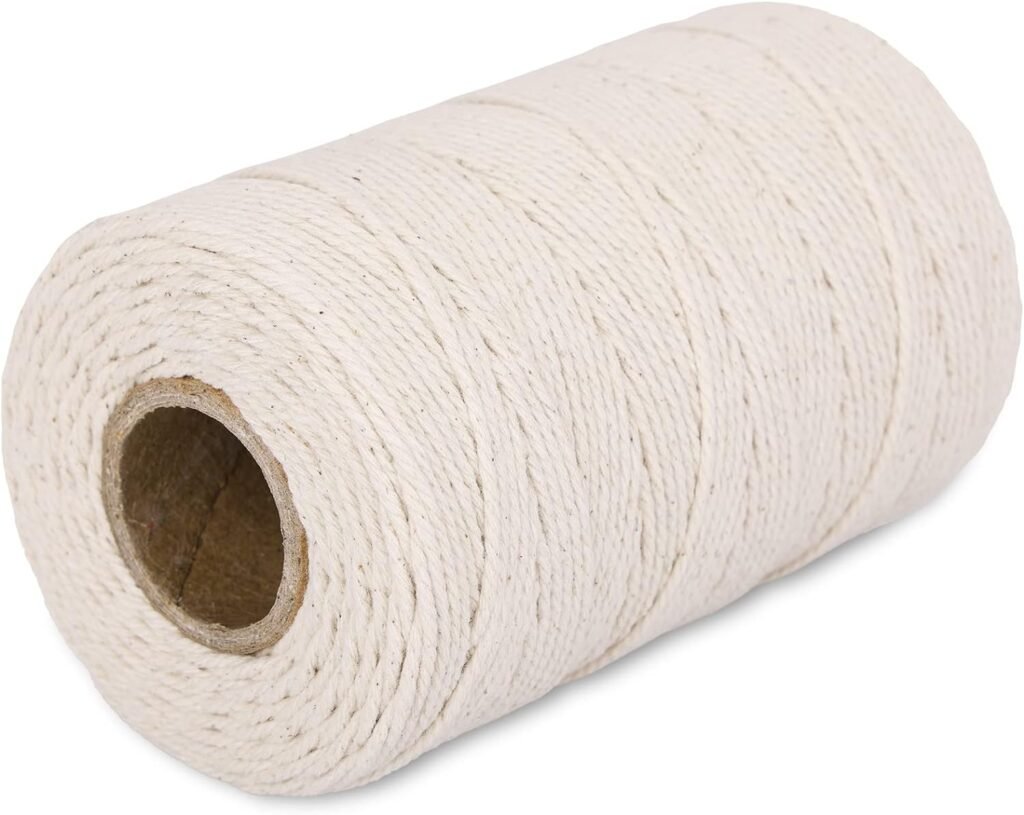 XKDOUS 476ft Butchers Cooking Twine, 100% Cotton Kitchen Twine String, 2mm Cotton Twine for Roasting, Trussing Poultry, Baking  Crafting