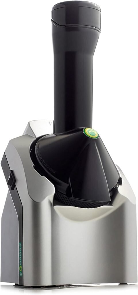 Yonanas 902 Classic Vegan, Dairy-Free Frozen Fruit Soft Serve Maker, Includes 36 Recipes, 200-Watts, Silver