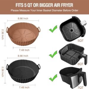 air fryer silicone liners pot review