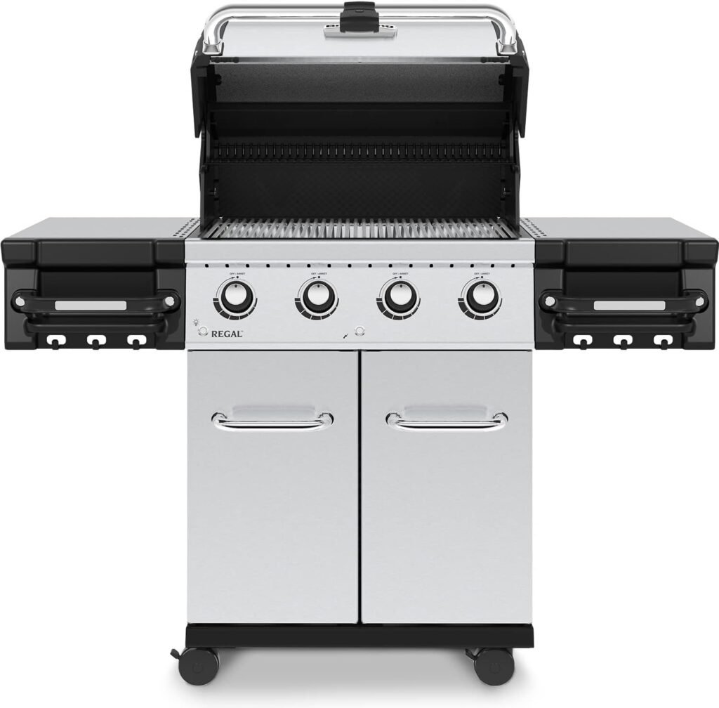 Broil King Regal S 590 Pro Natural Gas Grill - Premium 5-Burner Stainless Steel BBQ