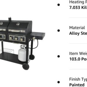 dual fuel combination charcoalgas grill review