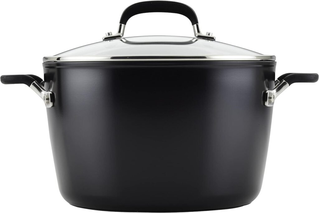 KitchenAid Hard Anodized Nonstick Cookware/Pots and Pans Set, 10 Piece, Matte Black