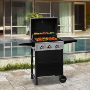 master cook 3 burner bbq propane gas grill review