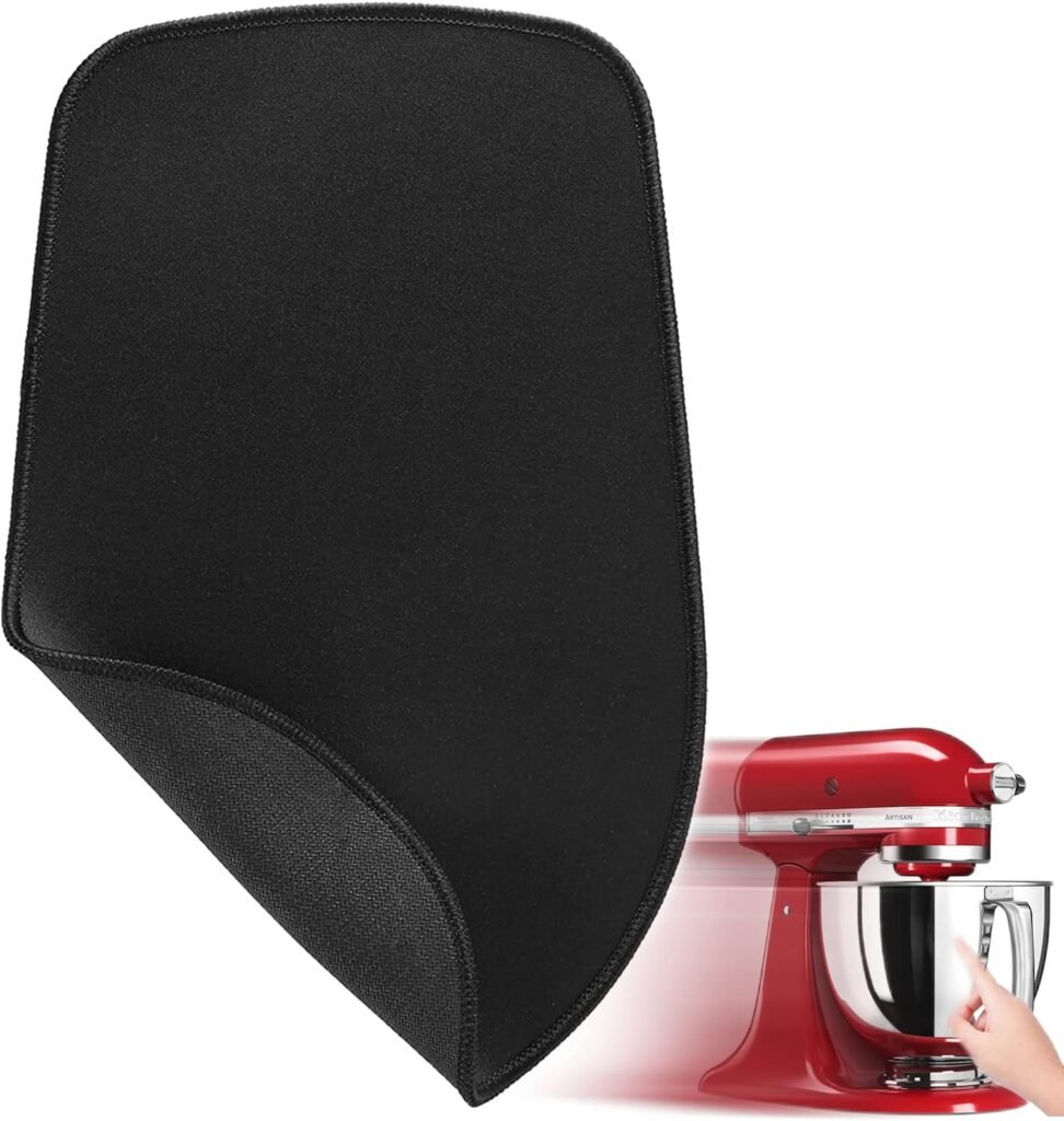 Mixer Mover Sliding Mat for KitchenAid Stand Mixer - Mixer Slider Mat Countertop Mover Pad (4.5-5qt Mat+cord organizer)