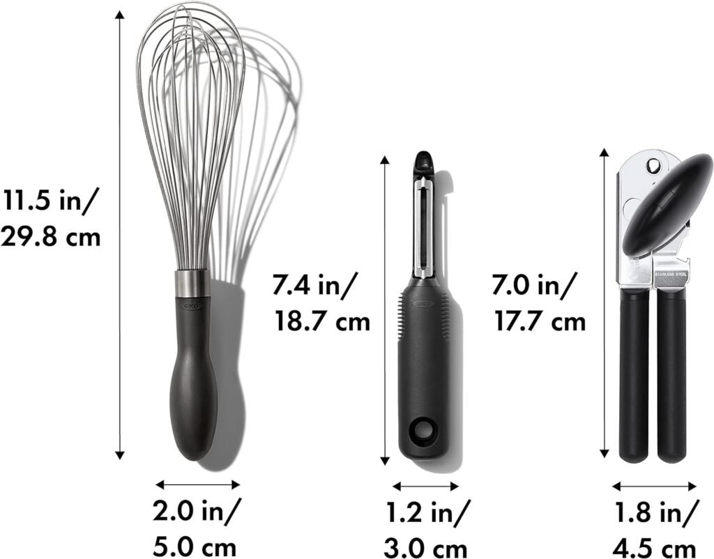 OXO Good Grips Stainless Steel Essential 3-Piece Kitchen Gadget Set