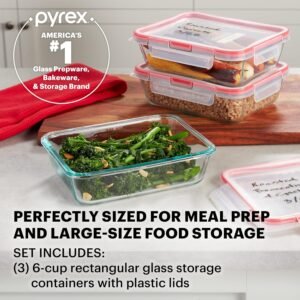 pyrex freshlock 14 piece glass food storage meal prep container set review