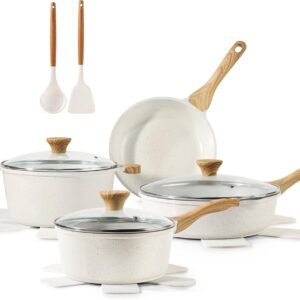 sensarte nonstick ceramic cookware set 13 piece review