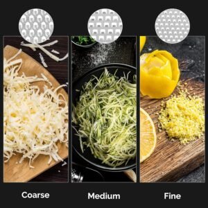 joined cheese grater with container box grater cheese shredder lemon zester cheese grater with handle graters for kitche 2