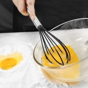 large silicone cooking utensils set heat resistant kitchen utensils setsspatulaspoonturner tongsbrushwhiskstainless stee 3