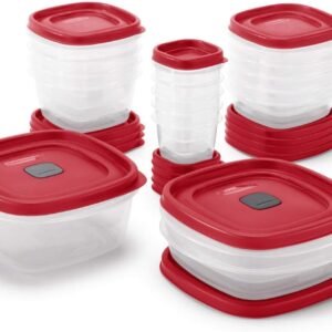 rubbermaid easy find lid 34 piece food storage container set