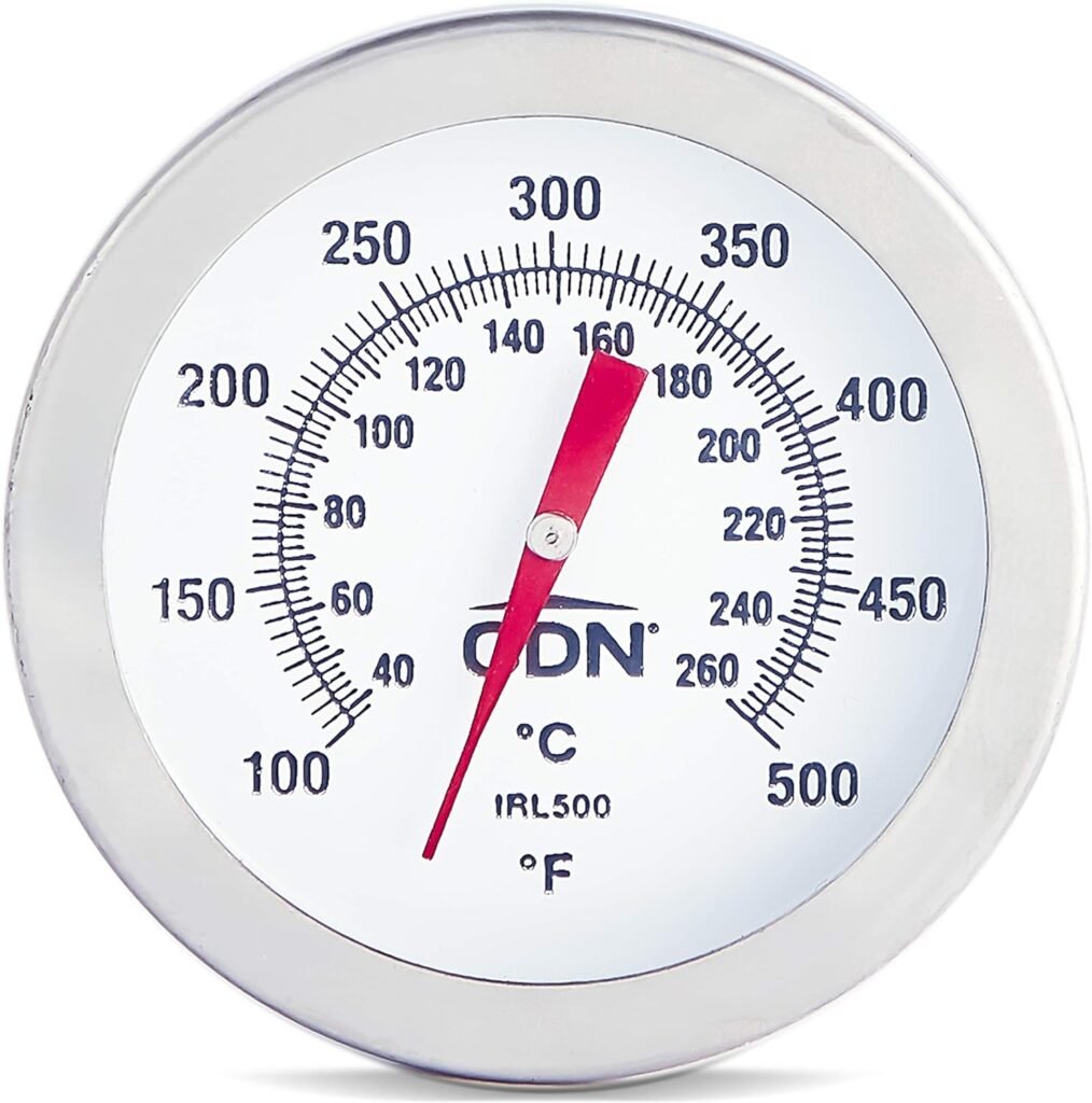 CDN IRL500 Long Stem Fry Thermometer – 12,Silver