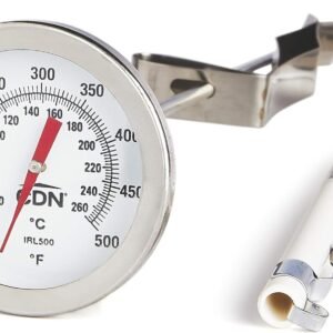 cdn irl500 long stem fry thermometer 12silver