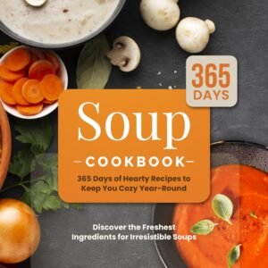 soup cookbook 365 days of hearty recipes to keep you cozy year round discover the freshest ingredients for irresistible